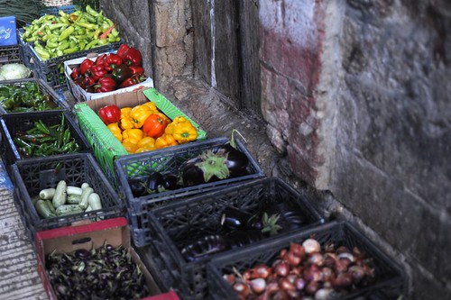 Nablus souq vegetables