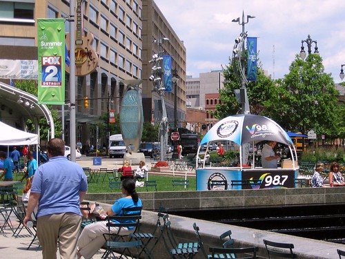 Campus Martius Park in downtown Detroit (by: jodelli, creative commons license)