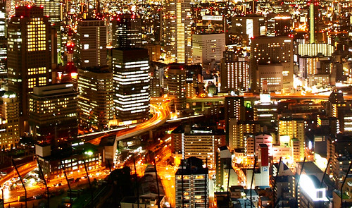 Views of Osaka  from Umeda Sky building