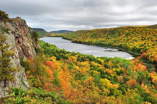 "lake of the Clouds" Porcupine Mountain Wilderness State Park