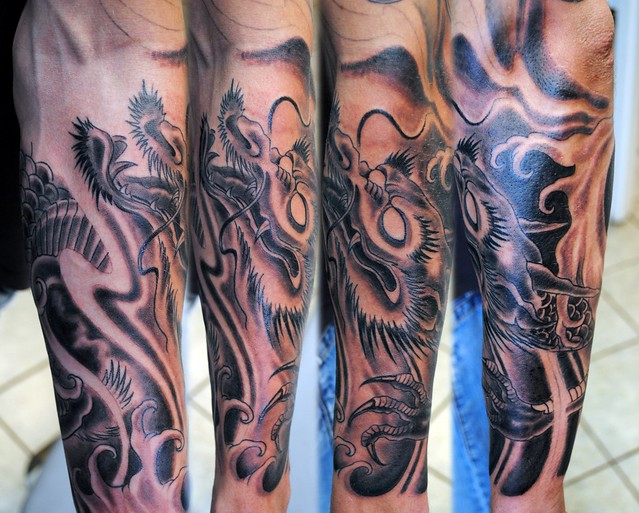 Dragon tattoo sleeve Flickr Photo Sharing Tags Dragon tattoo sleeve