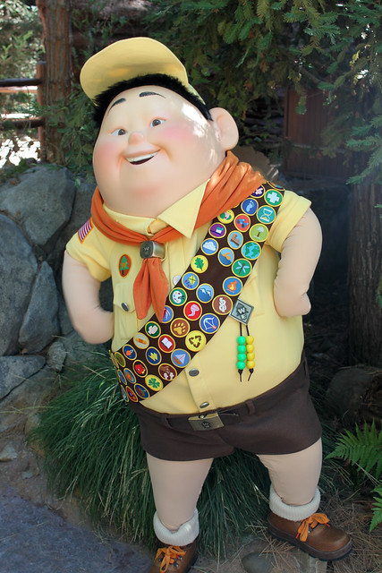 Meeting Russell after the Wilderness Explorer Ceremony