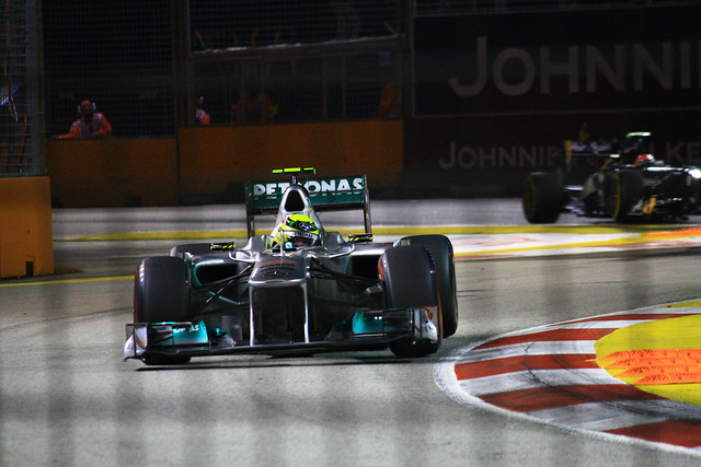 Nico Rosberg Mercedes Singapore F1 GP 2011 mercedes singapore