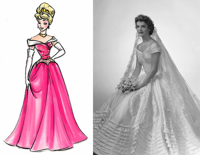 Aurora and Jackie Kennedy's Wedding Dress 1953