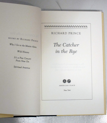The Catcher in the Rye, a novel by Richard Prince interior