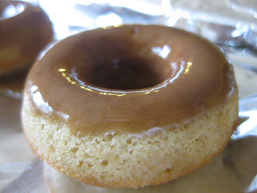 Maple glaze on donut