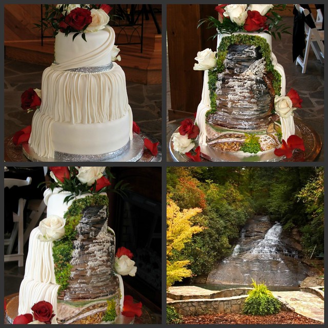 Wedding Cake at Chota Falls The bride wanted something unique and this is