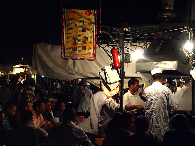 Night market at Jemaa El Fna