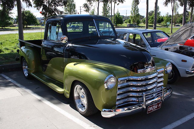 One of two very cool 51 Chevy pickups at this show