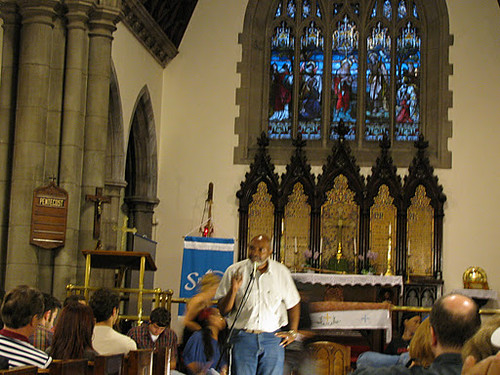 Abayomi Azikiwe, editor of the Pan-African News Wire, addressing the first General Assembly of the Occupy Detroit movement. The event attracted over 1,000 at the Spirit of Hope Church. (Photo: Alan Pollock) by Pan-African News Wire File Photos