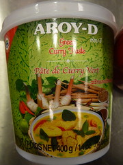 tub of Thai green curry paste