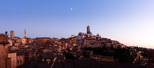 Siena twilight panorama