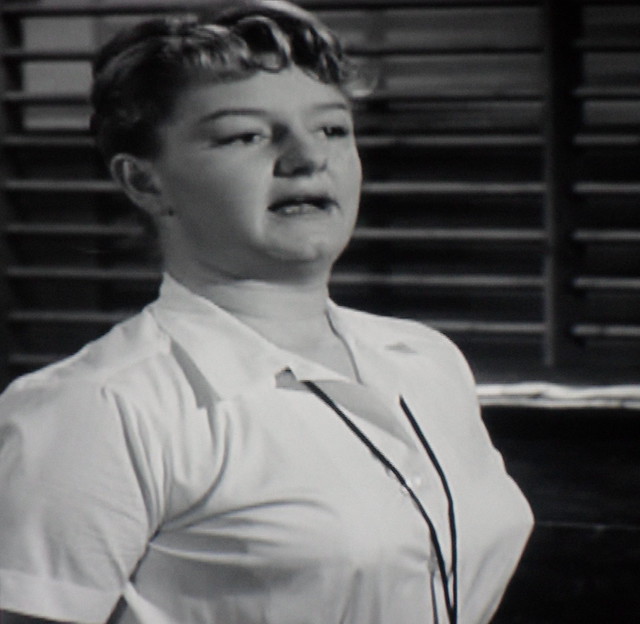 Joan Sims as Sarah Allcock 1959 Capture from Carry on Teacher