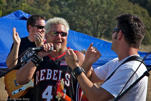 Guy Fieri on Stage with Pete
