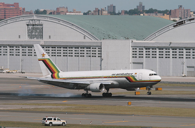 An Air Zimbabwe 767 at JFK
