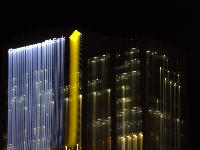 Commonwealth Bank - Night Lightpainting Sydney City CBD