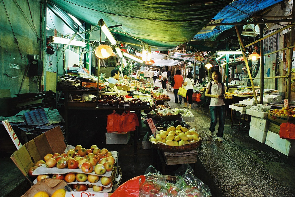 Graham Street Market in Hong Kong 