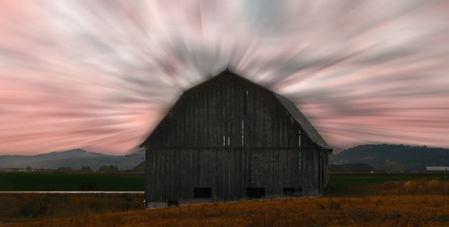 Old Barn in the Sunset by Enjoy the journey...Not the Destination~