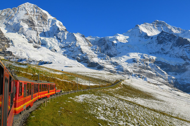 Jungfraujoch, el tren de las cumbres en Suiza
