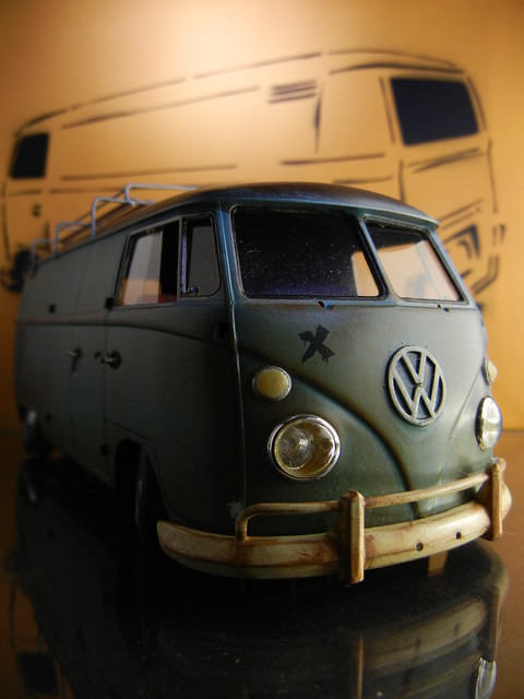 VW rat style bus front This very long term model project is still not done