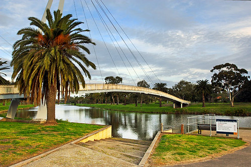 Afton Street Footbridge, Maribyrnong River, Essendon, Victoria, Australia IMG_2423_Maribyrnong_River