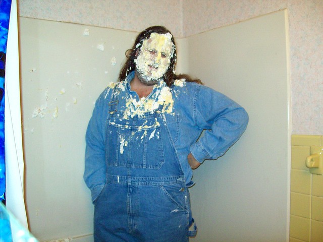 Happy Birthday to Me! V: Double Denim and pies in my face
