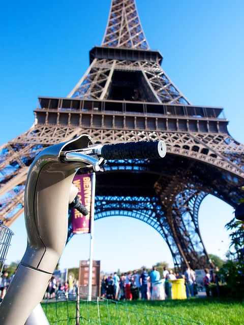 Paris with an E-P3: Velibs at Eifell Tower