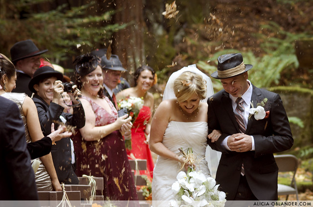 This was a GORGEOUS wedding held in the middle of a redwood forest in Sonoma
