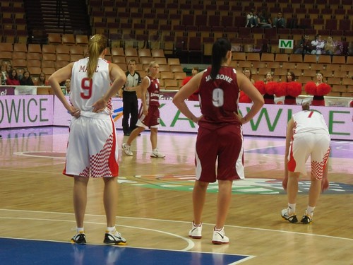Podczas meczu Chorwacja - Łotwa
