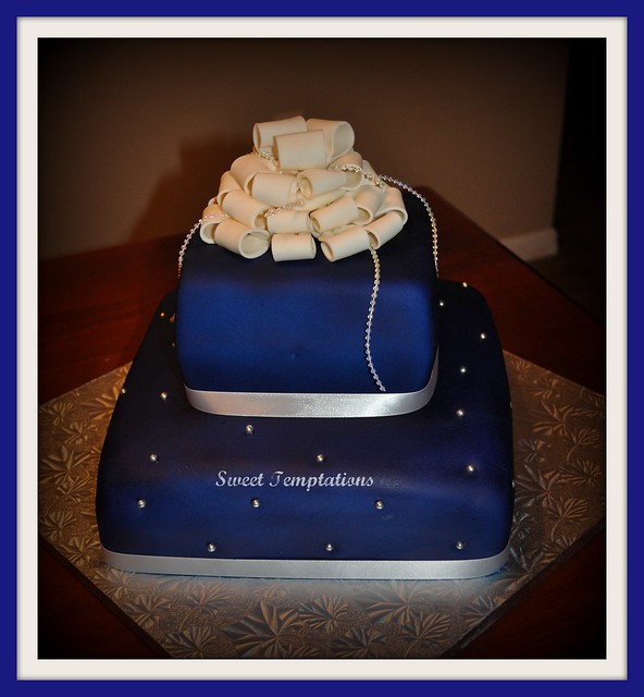 Royal Blue Wedding Cakes