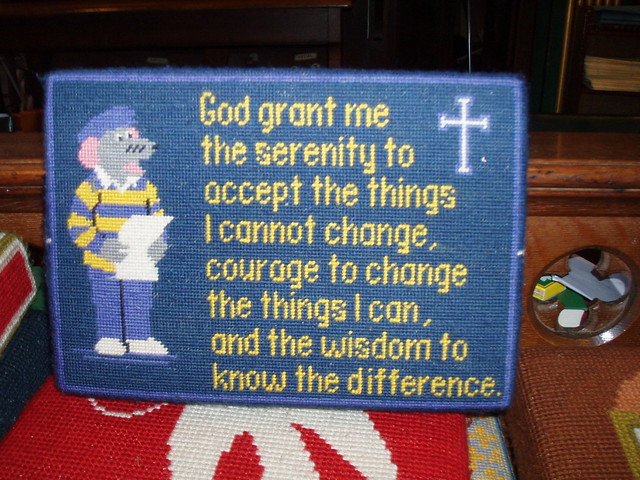 It's a Roland Rat prayer kneeler Possibly St James' Church Cowley 