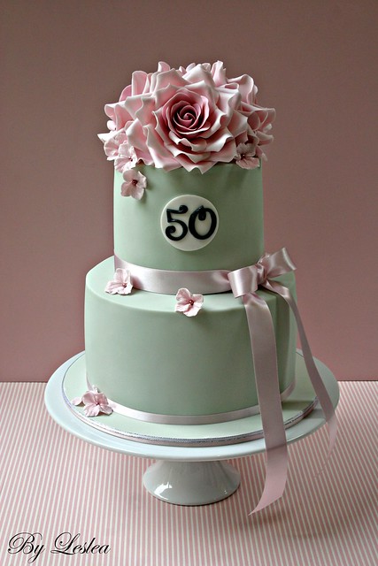 50th Wedding Anniversary cake A slight change from a previous one I've done