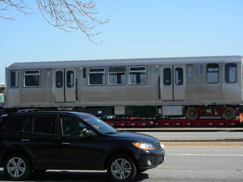 A new CTA car in transit.  Matteson Illinois USA.  Wednsday, October 5th, 2011. by Eddie from Chicago