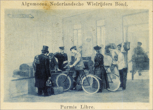 'Permis Libre', 1890s postcard, published by the Dutch ANWB