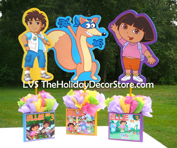  Kitty  Birthday Party Supplies on Large Dora Birthday Party Decorations Swiper Supplies Diego
