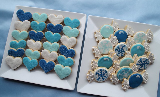 These cookies are for a candy bar table at a wedding