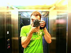 Self-Portrait in elevator