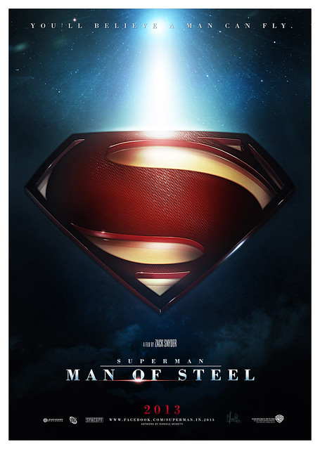 Man Of Steel 2013 Teaser Poster Shield Designed by Daniele Moretti for 