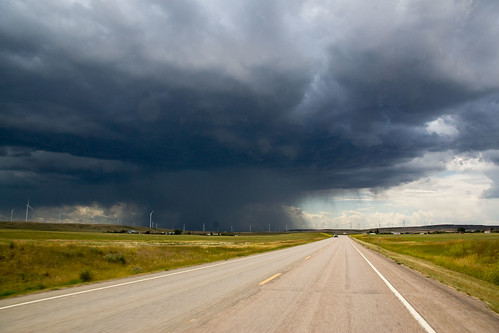Summer Rain Cloud and Highway