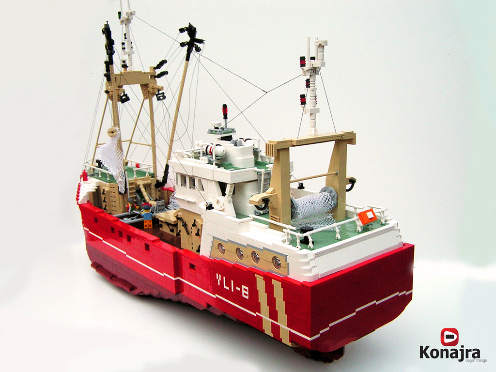 Facet publiek Stun Lego modellen werkschepen (oa. sleep en visserij) | ModelbouwForum.nl