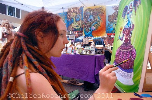 Live painting at the Belmont Street Fair