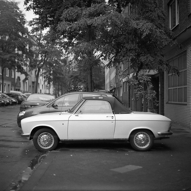 Peugeot 204 Cabrio Kiev 88 on Ilford FP4 Plus Scanned with Epson V600