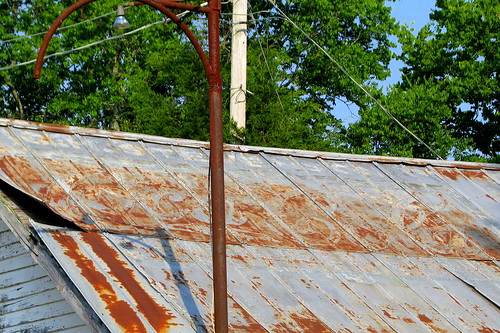 Faded Coca-Cola roof ad (close-up)- Frankewing, TN
