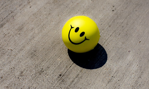smiley face stress ball