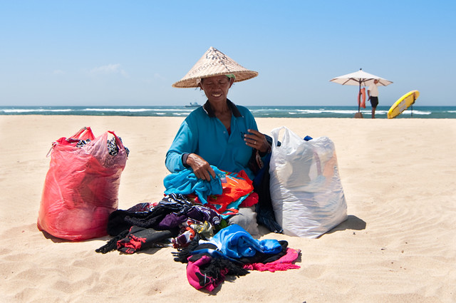 Beach sarong lady