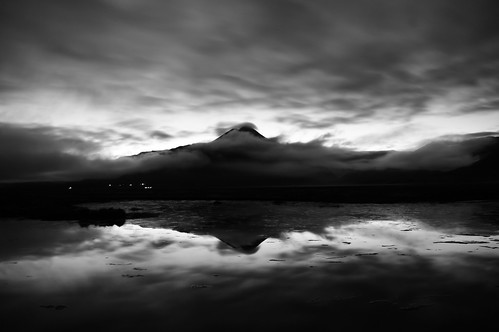 A dream of
water, earth, and sky (B&W)