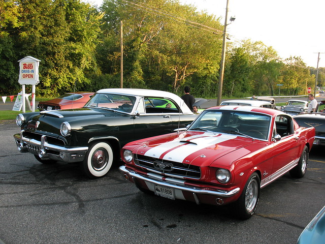 1952 Mercury Monterey and 1965 Ford Mustang