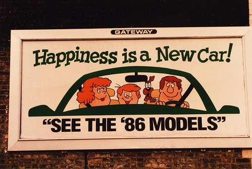 1986 new car billboard. (long gone.) Chicago Illinois USA. December 1985. by Eddie from Chicago