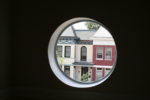 View from a circular window in 1873 3rd St NW
