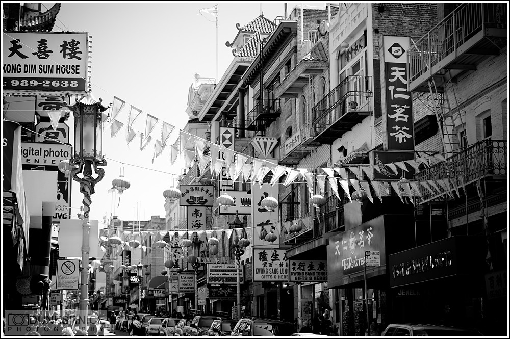 Chinatown, San Francisco B&W.